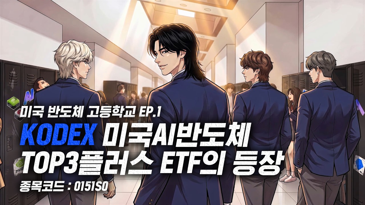 KODEX 미국반도체고등학교 1편🏫 미국반도체고등학교에 TOP3 전학생이 떴다..?ㅣ KODEX 미국AI반도체TOP3플러스